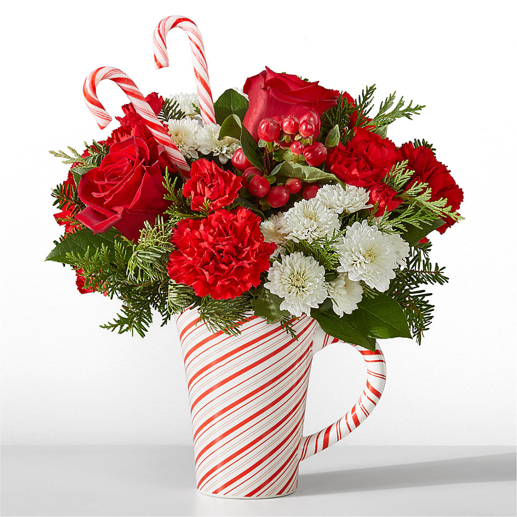 Peppermint Swirl Mug – Designs By Lakeland Flowers, Plant City FL