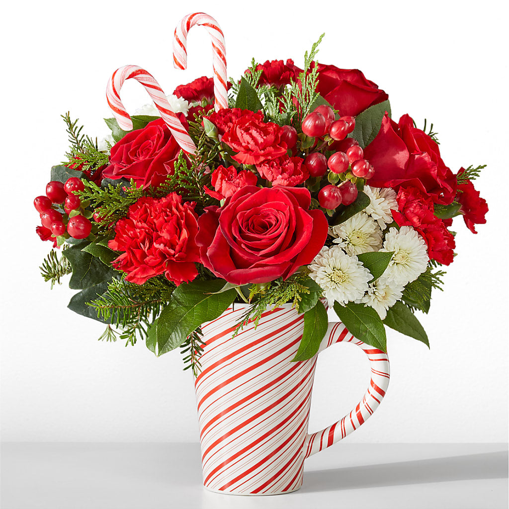 Peppermint Swirl Mug – Designs By Lakeland Flowers, Plant City FL