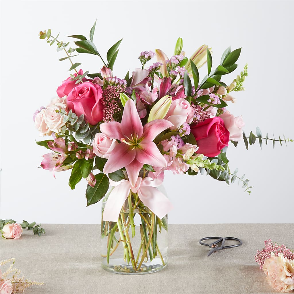 Pink Ribbon - A Florist Original – Designs By Lakeland Flowers, Plant City FL
