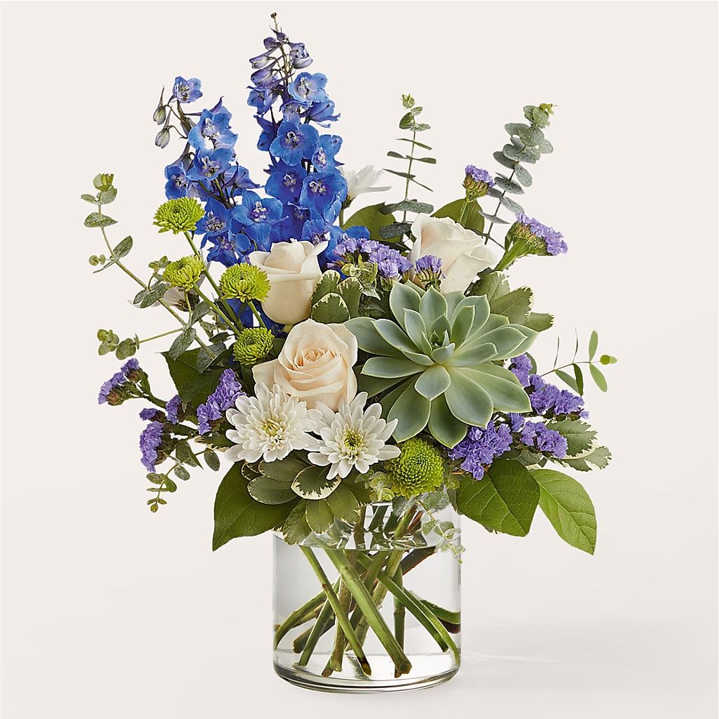 Cerulean Waves Bouquet – Designs By Lakeland Flowers, Plant City FL