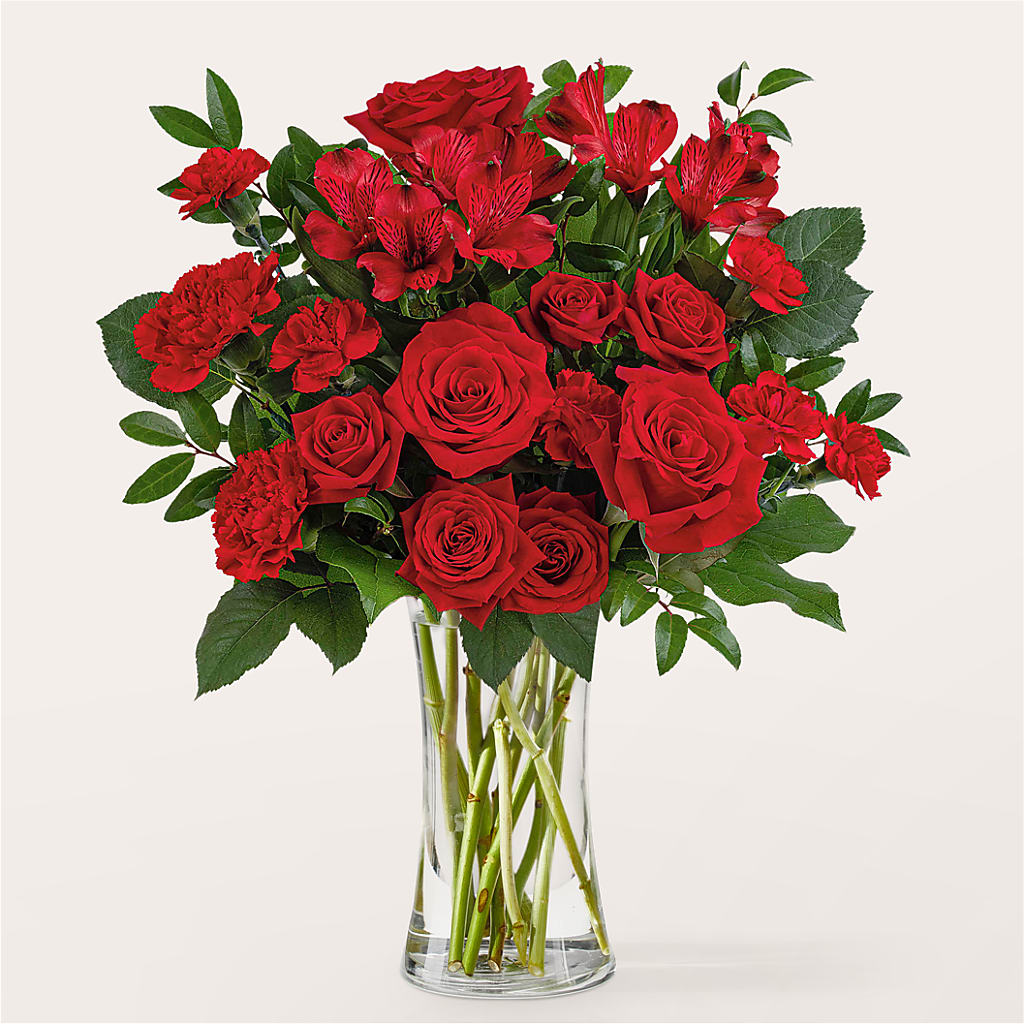 Brilliant Ruby Bouquet – Designs By Lakeland Flowers, Plant City FL