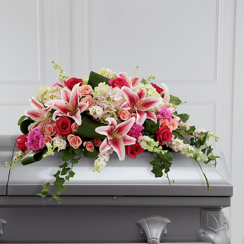 Splendid Grace Casket Spray – Designs By Lakeland Flowers, Plant City FL