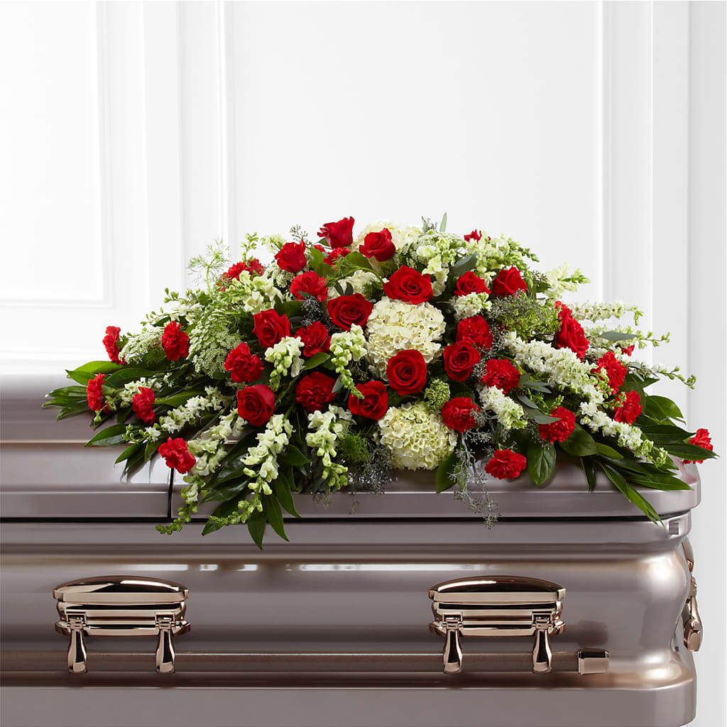 Sincerity Casket Spray – Designs By Lakeland Flowers, Plant City FL