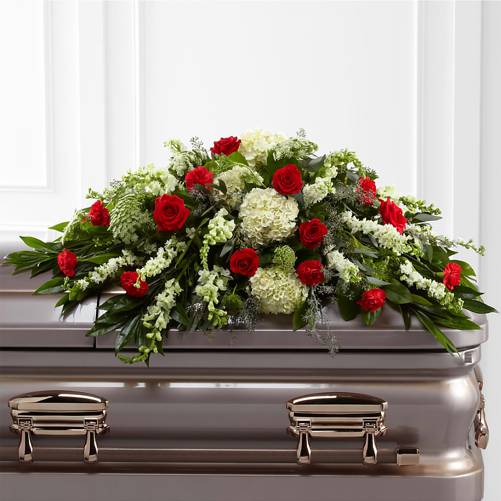 Sincerity Casket Spray – Designs By Lakeland Flowers, Plant City FL