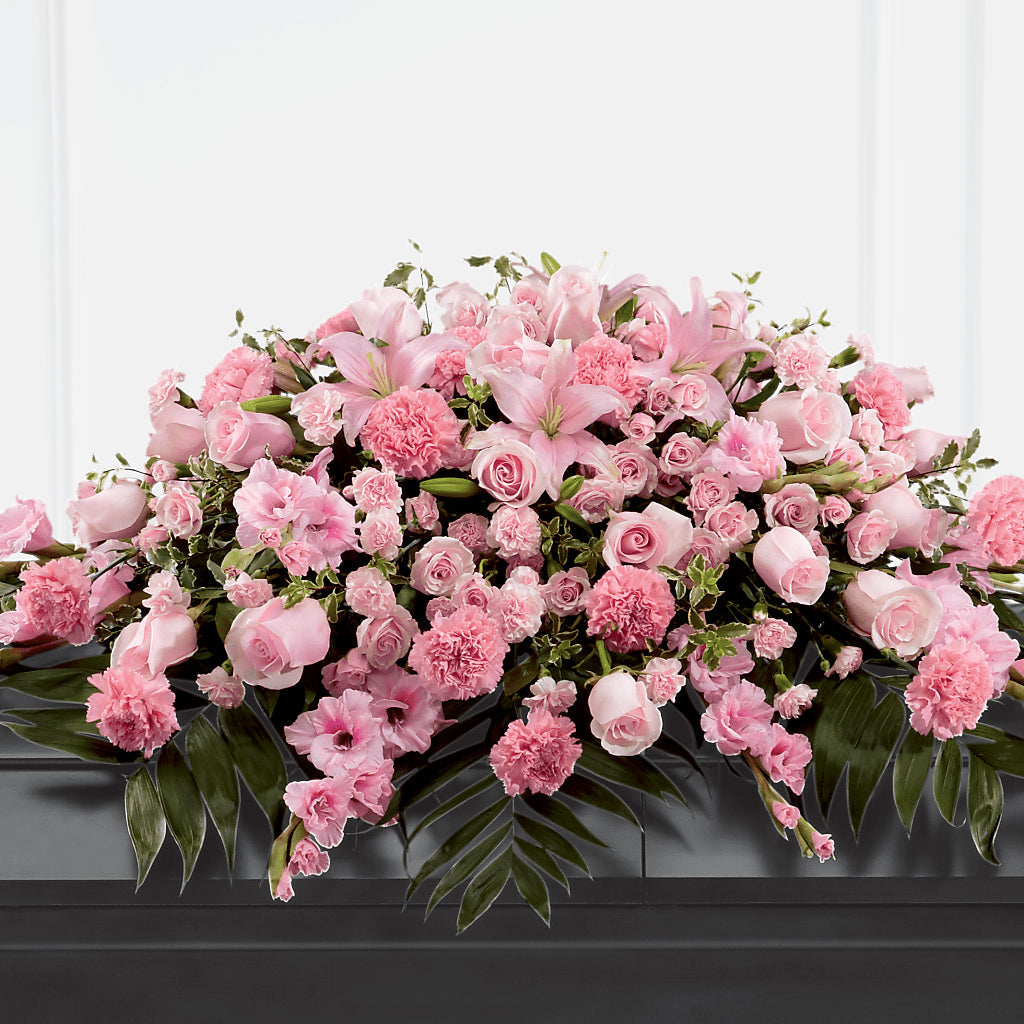 Garden of Comfort Casket Spray (Standard) – Designs By Lakeland Flowers, Plant City FL