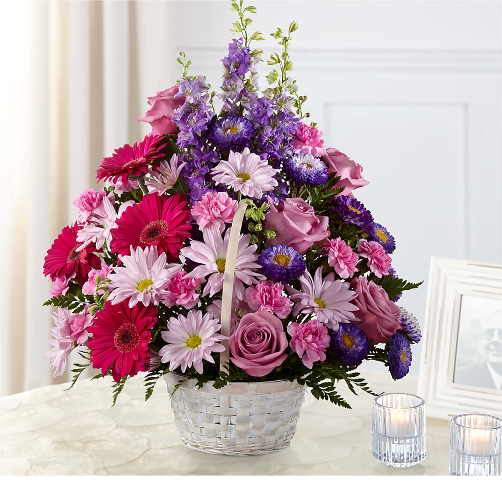 Pastel Peace Basket – Designs By Lakeland Flowers, Plant City FL