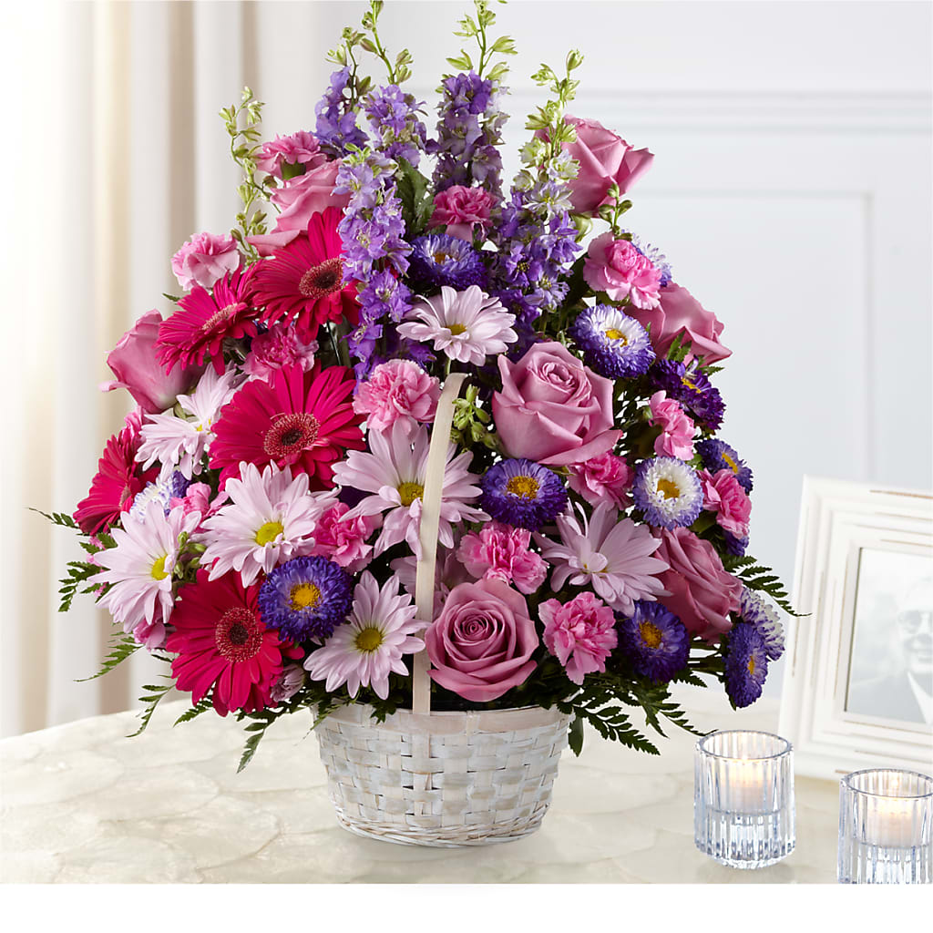 Pastel Peace Basket – Designs By Lakeland Flowers, Plant City FL