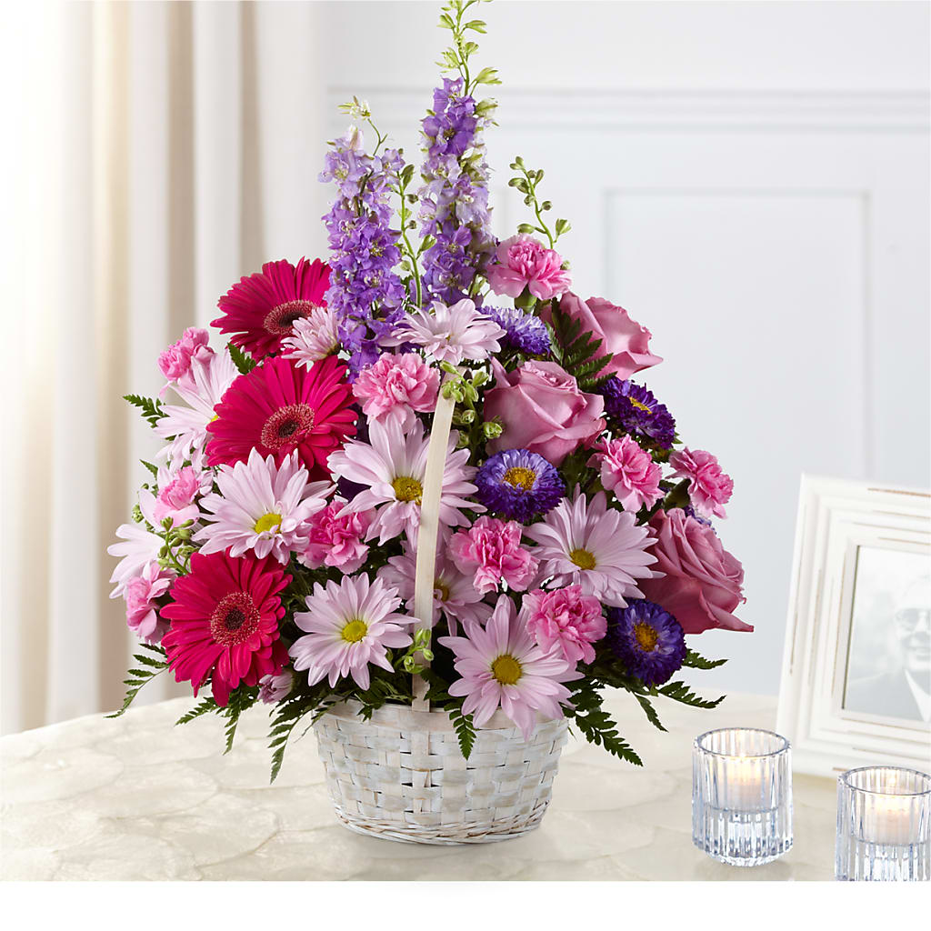 Pastel Peace Basket – Designs By Lakeland Flowers, Plant City FL
