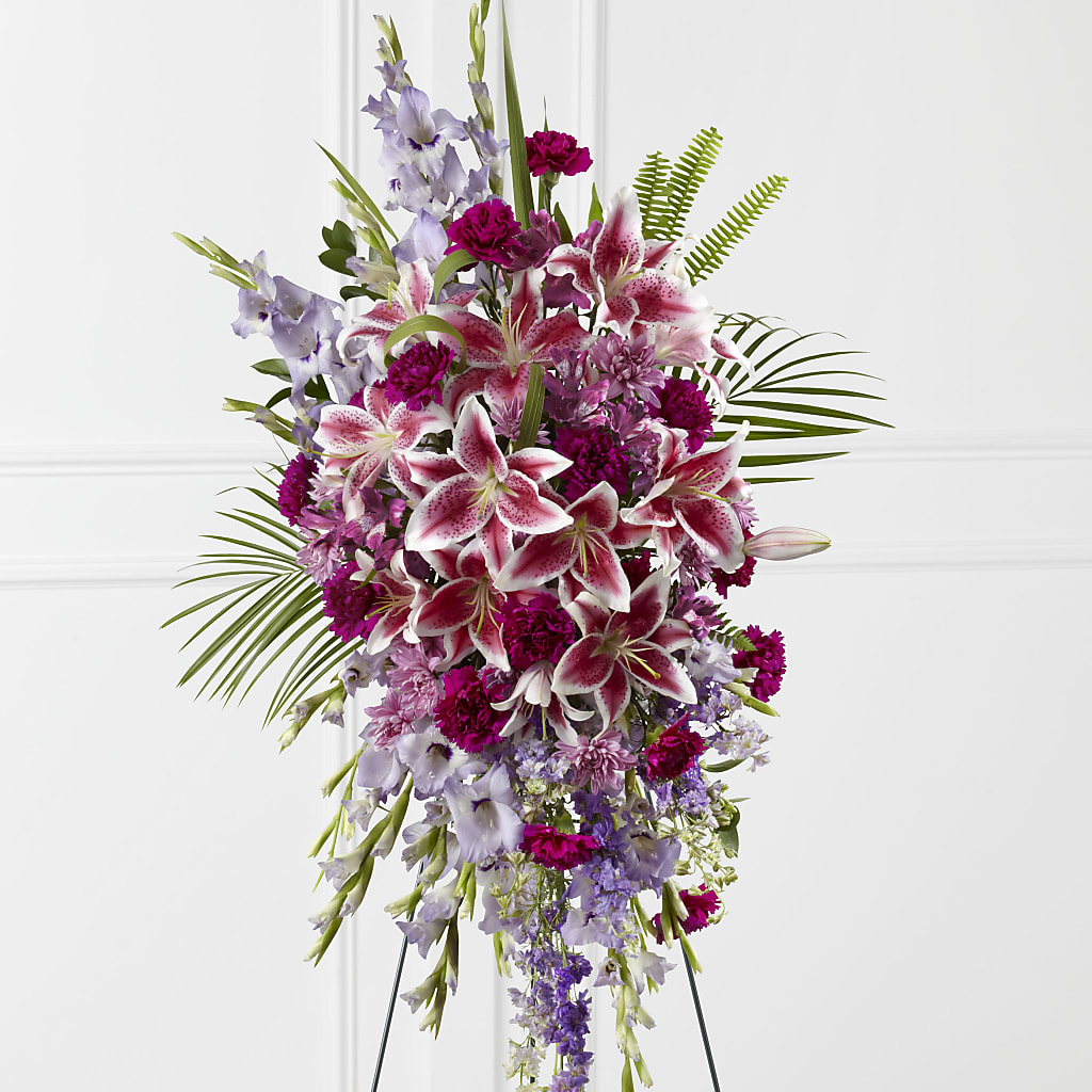 Tender Touch Standing Spray – Designs By Lakeland Flowers, Plant City FL
