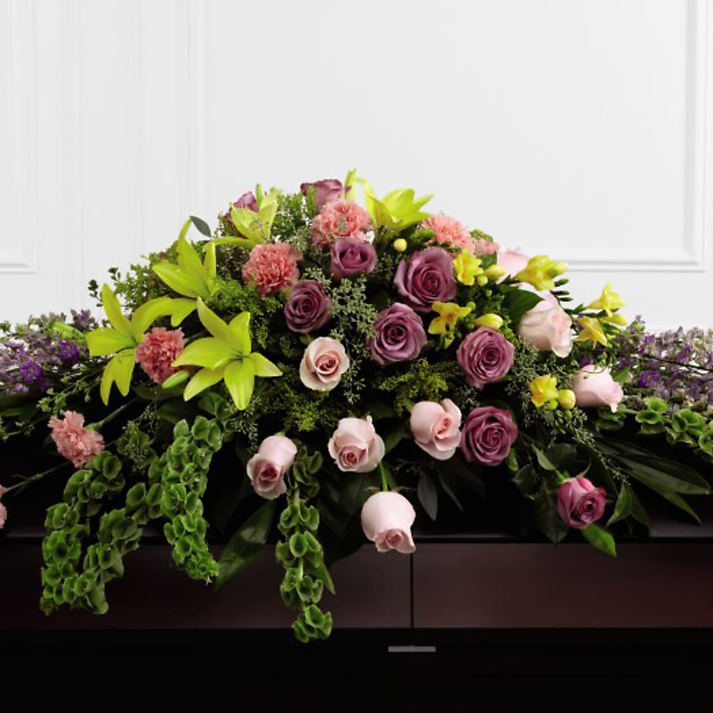 Forever Beloved Casket Spray – Designs By Lakeland Flowers, Plant City FL