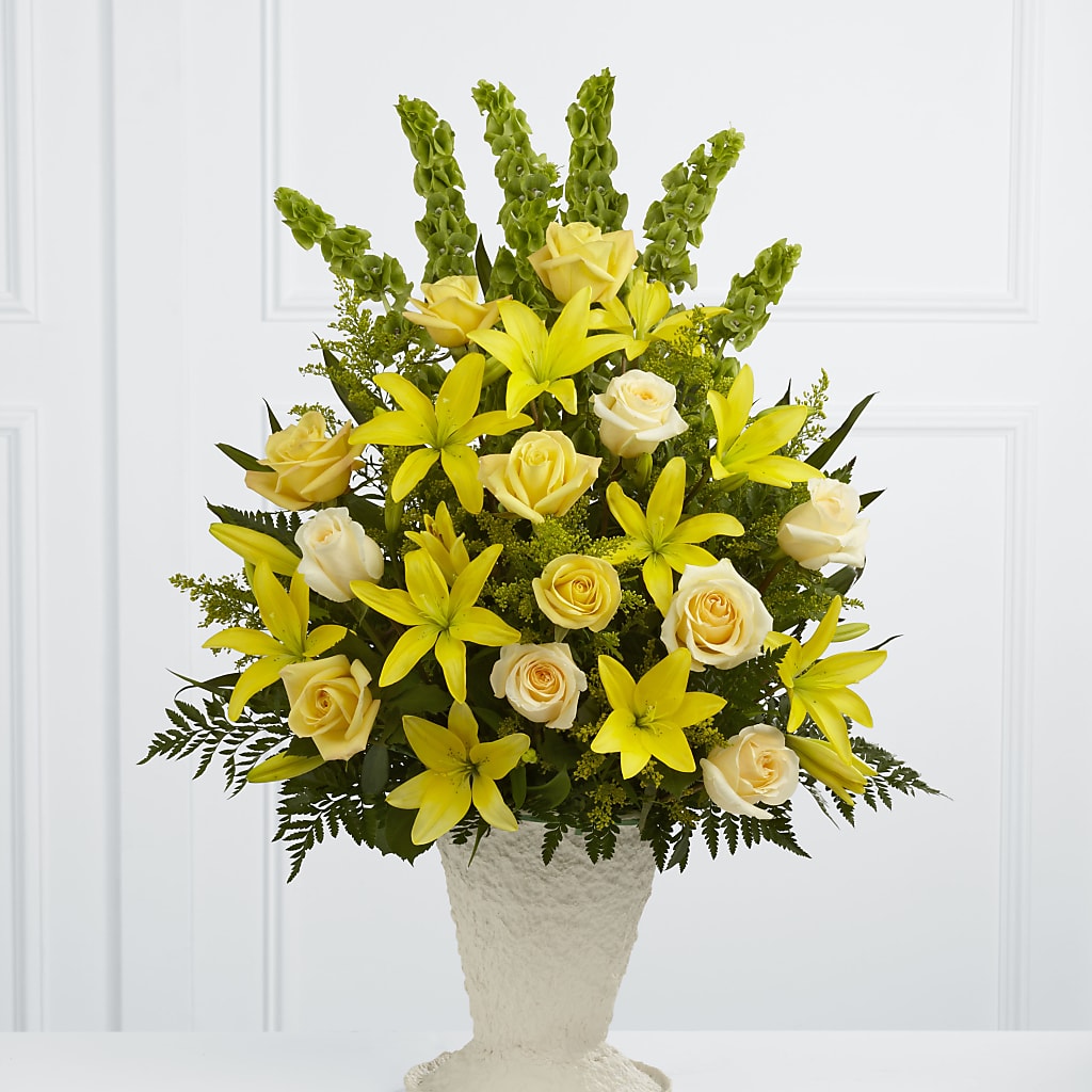 Golden Memories Arrangement – Designs By Lakeland Flowers, Plant City FL
