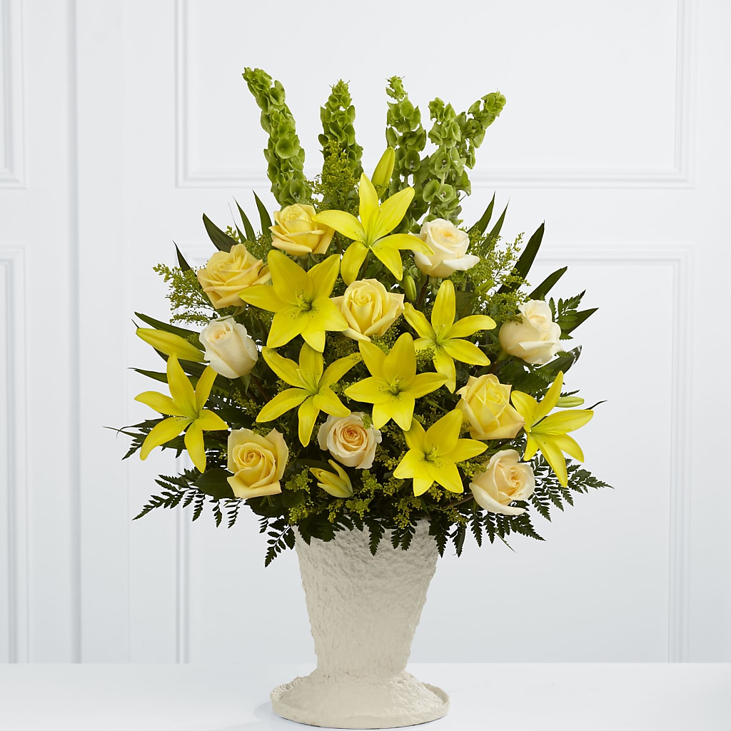 Golden Memories Arrangement – Designs By Lakeland Flowers, Plant City FL