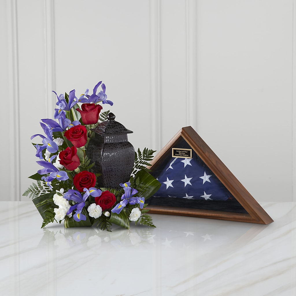 Patriotic Tribute Arrangement – Designs By Lakeland Flowers, Plant City FL