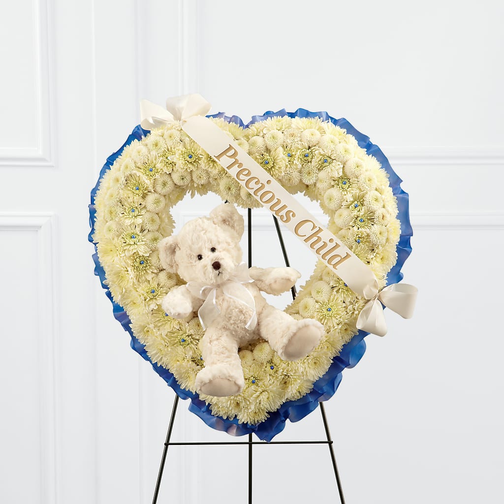 Precious Child Standing Heart – Designs By Lakeland Flowers, Plant City FL