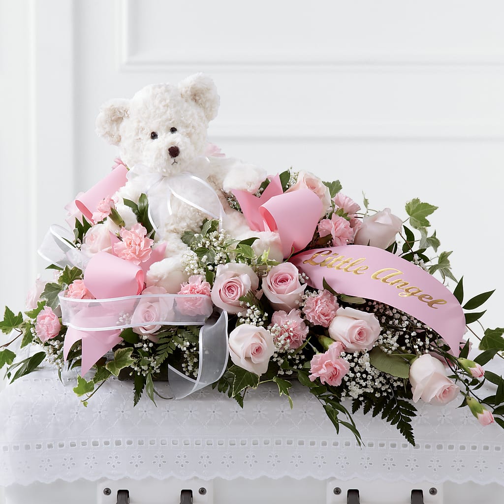 Touch of Sympathy Casket Spray – Designs By Lakeland Flowers, Plant City FL