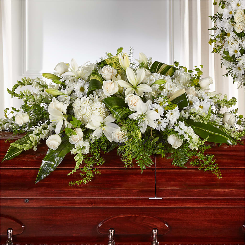 Abundance Casket Spray – Designs By Lakeland Flowers, Plant City FL