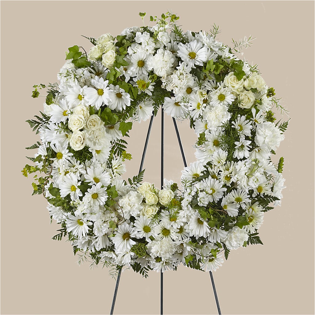 Faithful Wishes Wreath – Designs By Lakeland Flowers, Plant City FL