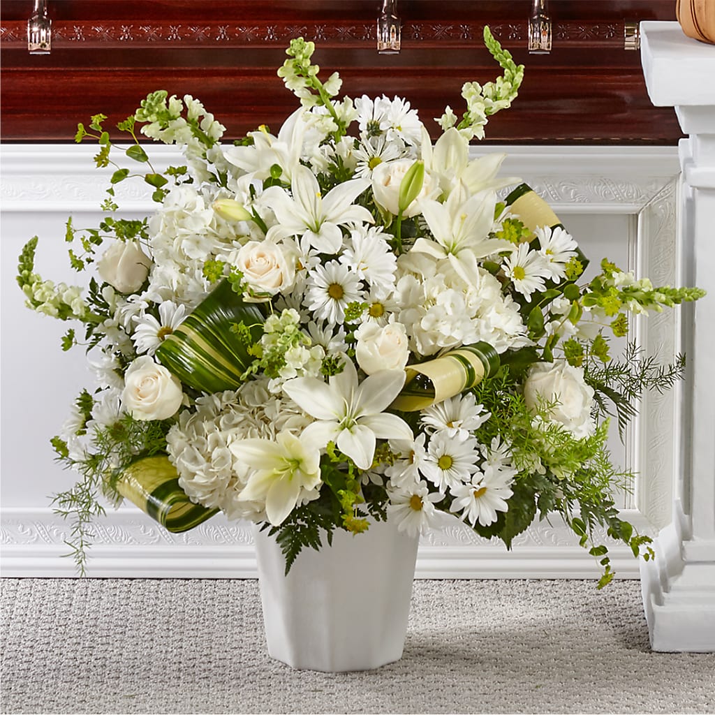 Thoughts of Tranquility Floor Basket – Designs By Lakeland Flowers, Plant City FL