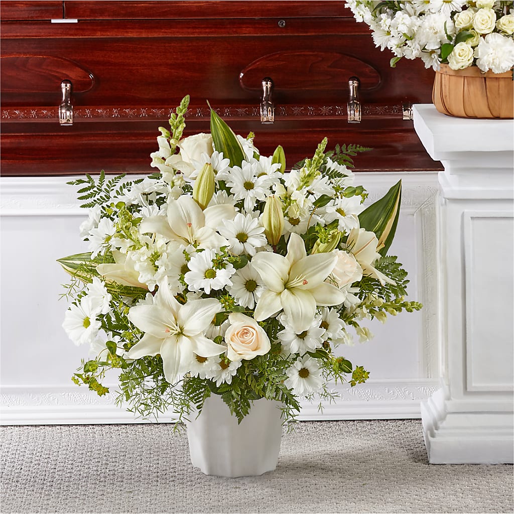 Thoughts of Tranquility Floor Basket – Designs By Lakeland Flowers, Plant City FL
