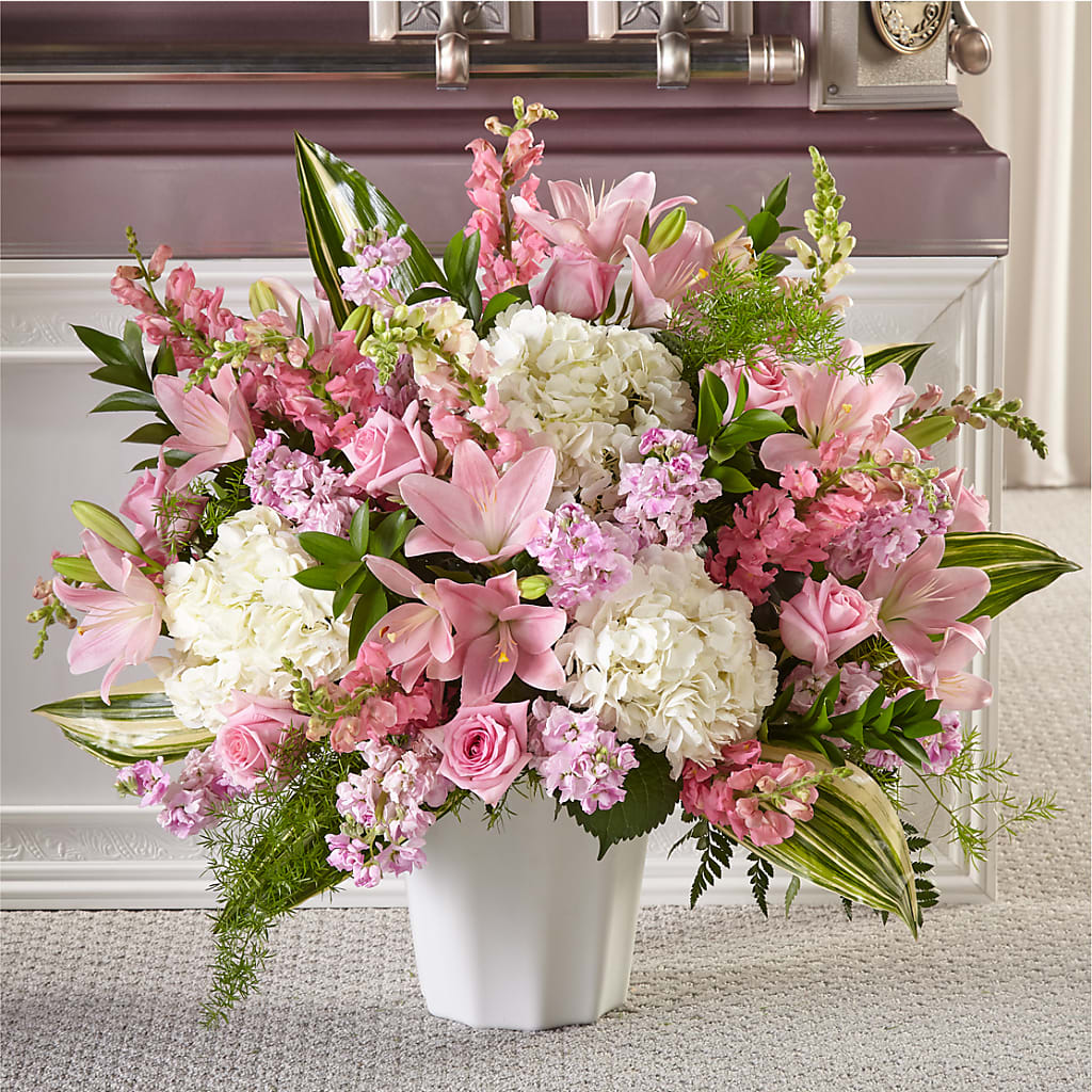 Simply Serene Floor Basket – Designs By Lakeland Flowers, Plant City FL