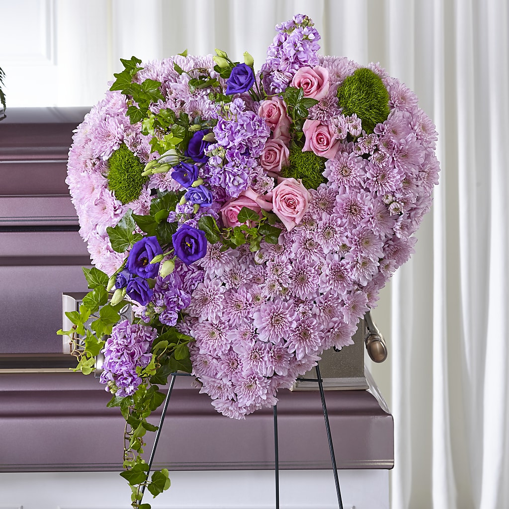 Treasured Love Standing Heart – Designs By Lakeland Flowers, Plant City FL