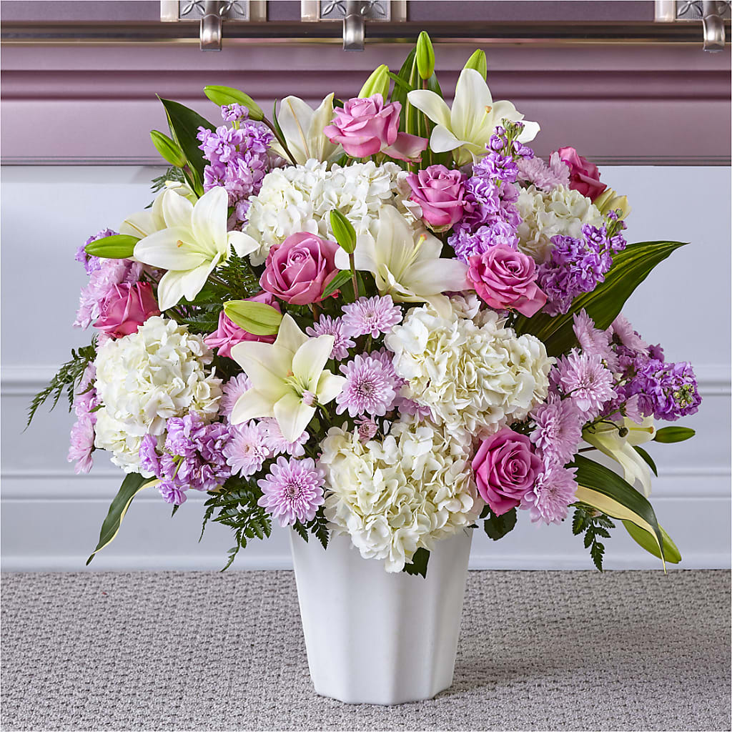 Heaven Sent Floor Basket – Designs By Lakeland Flowers, Plant City FL
