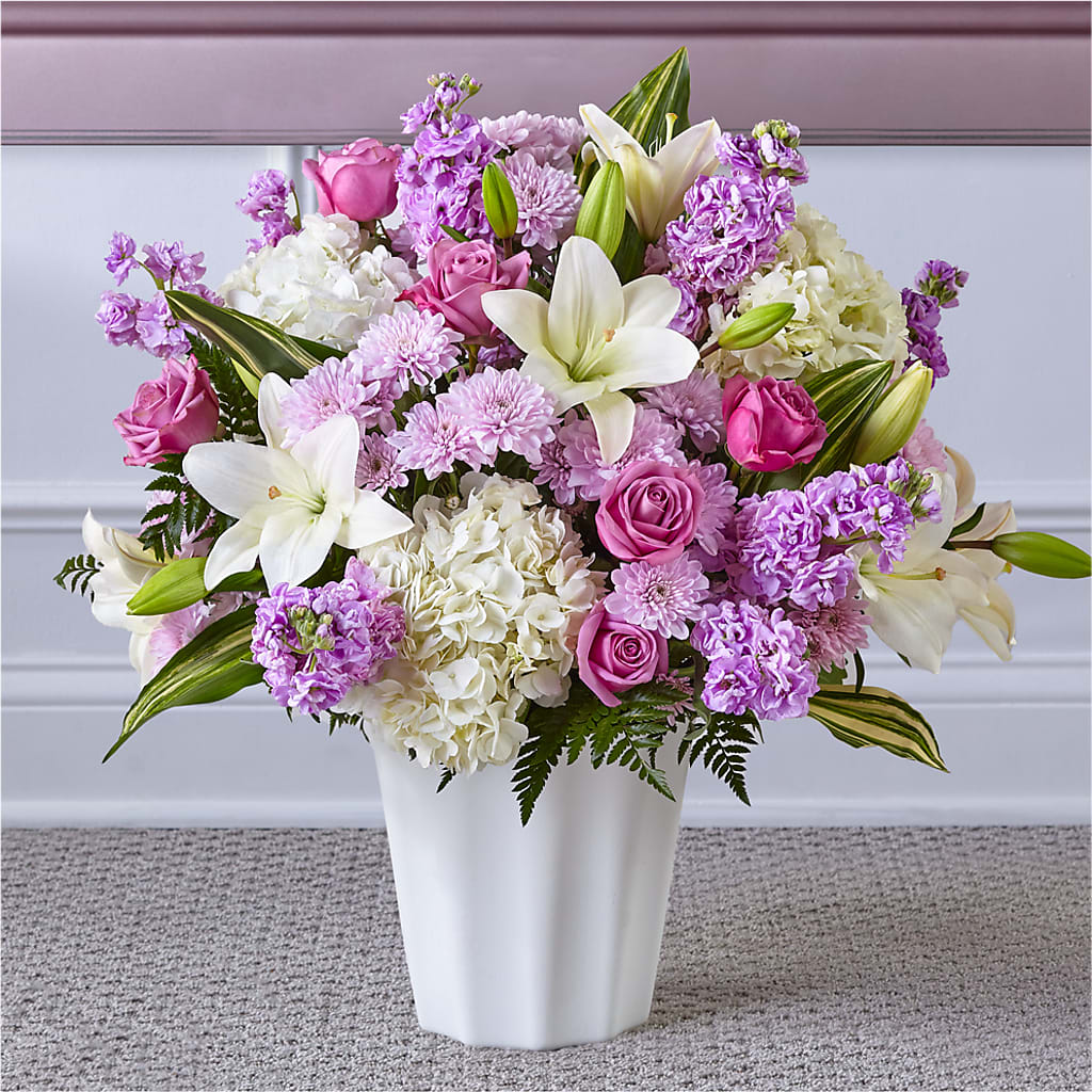 Heaven Sent Floor Basket – Designs By Lakeland Flowers, Plant City FL
