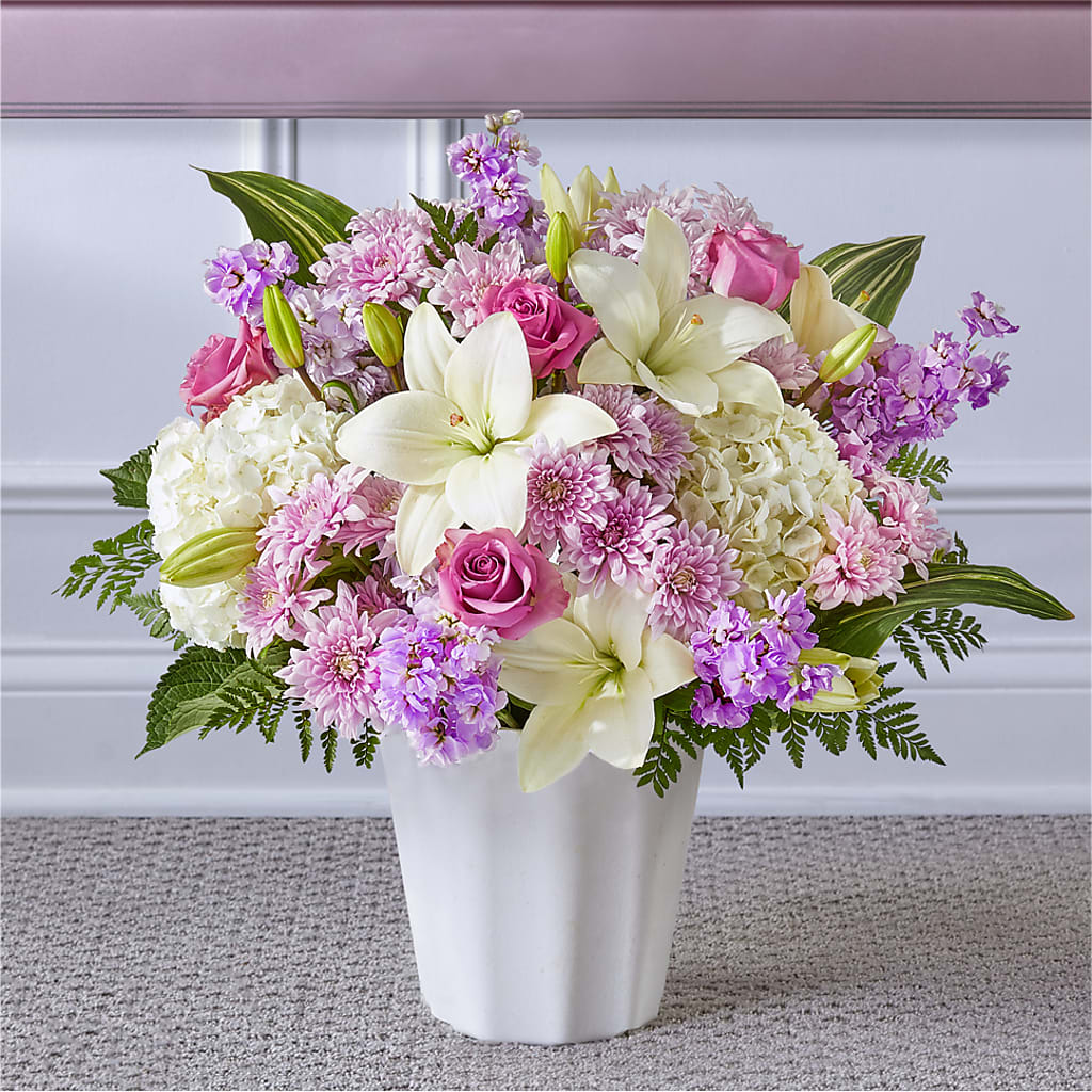 Heaven Sent Floor Basket – Designs By Lakeland Flowers, Plant City FL