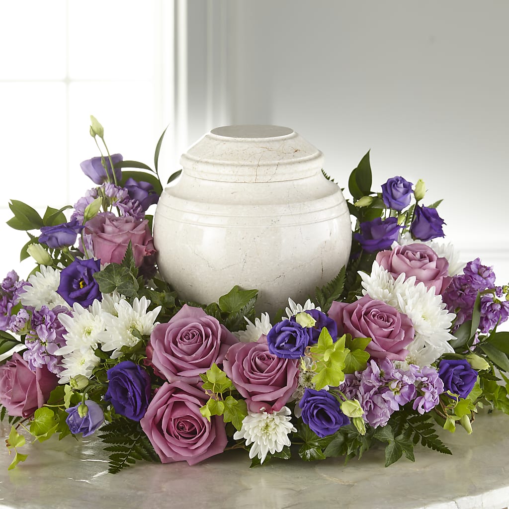 Blooming Sympathy Cremation Adornment – Designs By Lakeland Flowers, Plant City FL