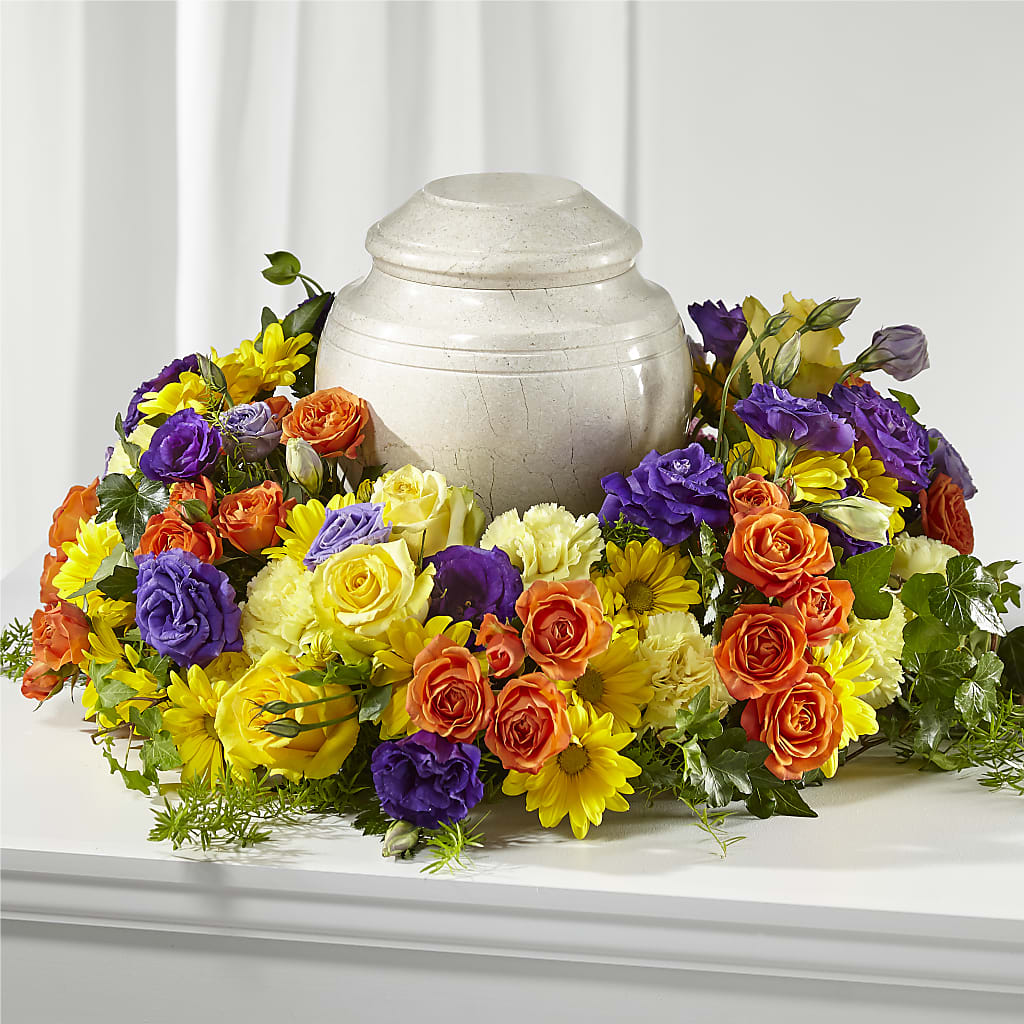 Blossoms of Remembrance Cremation Adornment – Designs By Lakeland Flowers, Plant City FL