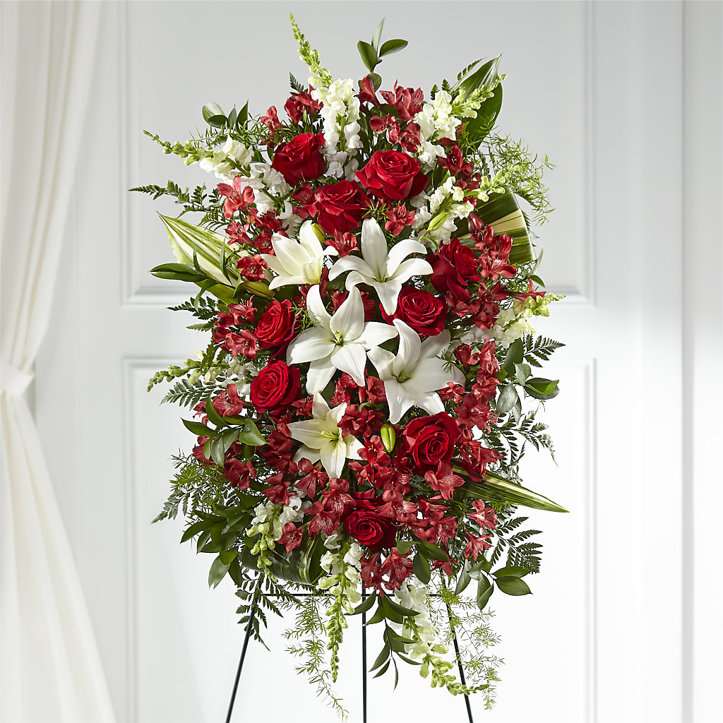 Everlasting Memory Standing Spray – Designs By Lakeland Flowers, Plant City FL