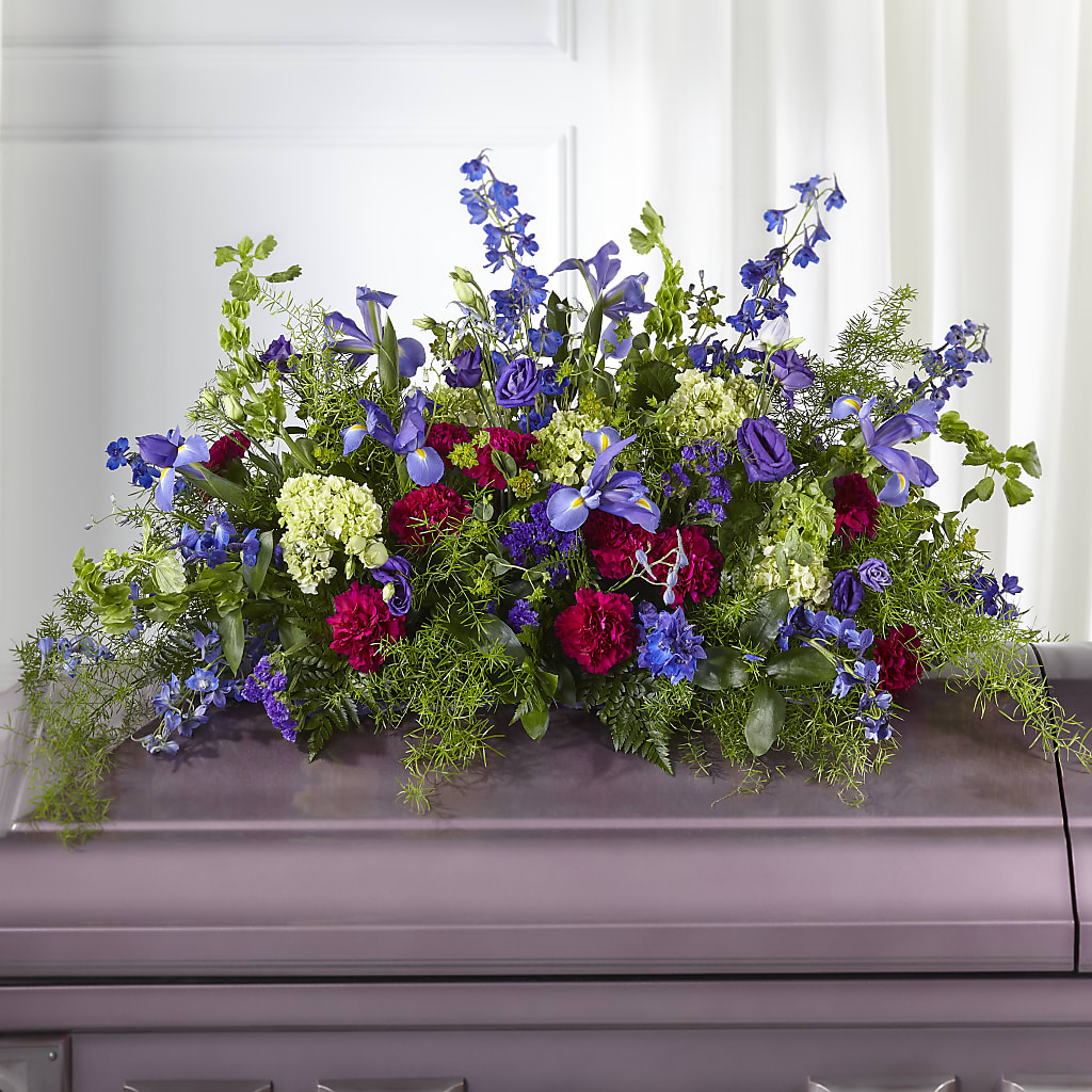 Always Treasured Casket Spray – Designs By Lakeland Flowers, Plant City FL