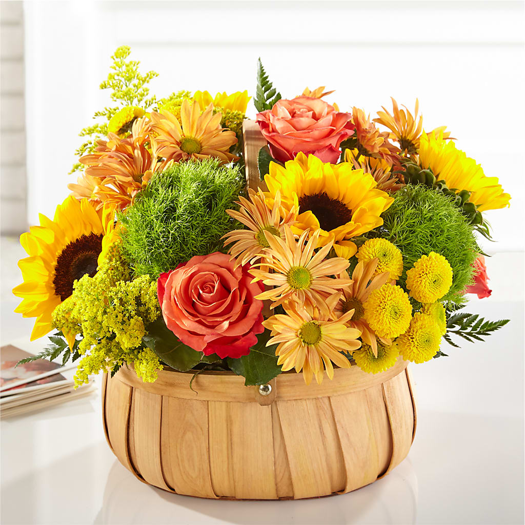 Harvest Sunflower Basket – Designs By Lakeland Flowers, Plant City FL