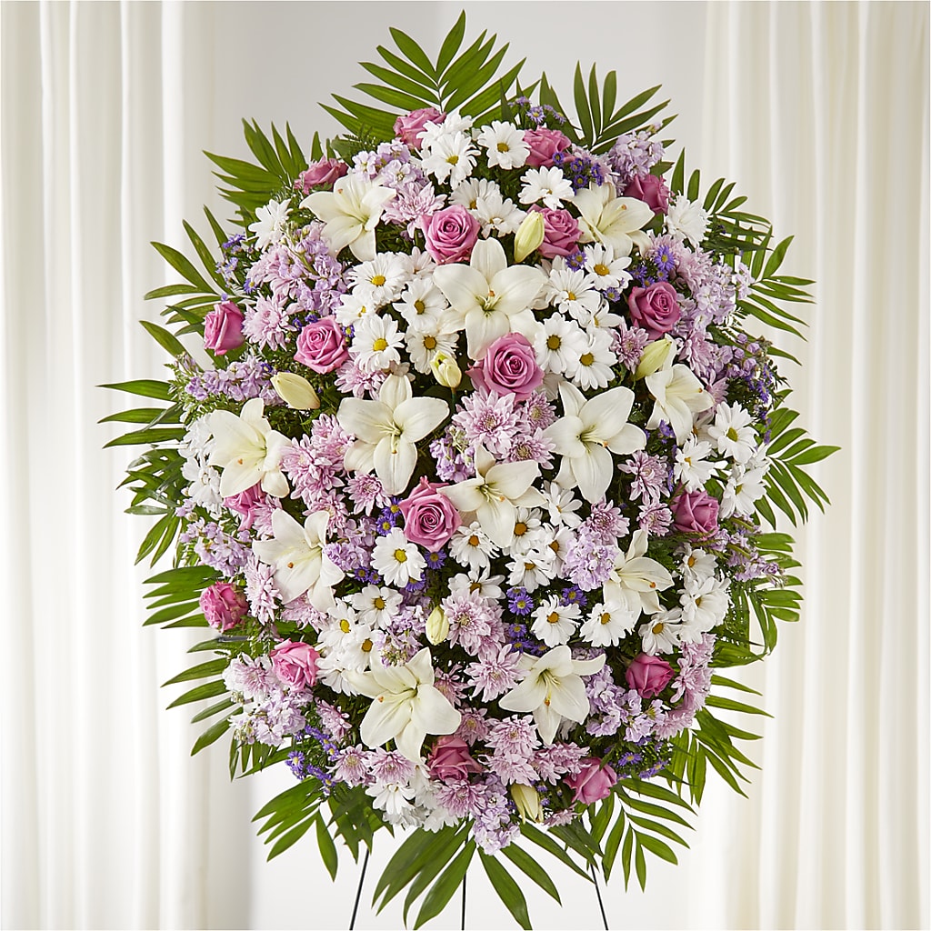 Surrounded by Love Standing Spray – Designs By Lakeland Flowers, Plant City FL