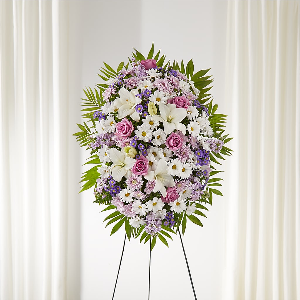 Surrounded by Love Standing Spray – Designs By Lakeland Flowers, Plant City FL
