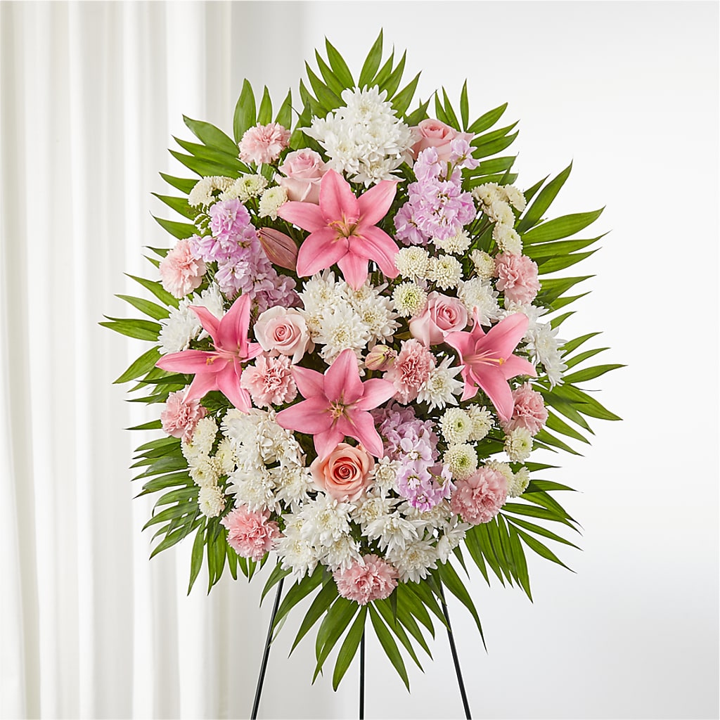 Offering Solace Standing Spray – Designs By Lakeland Flowers, Plant City FL