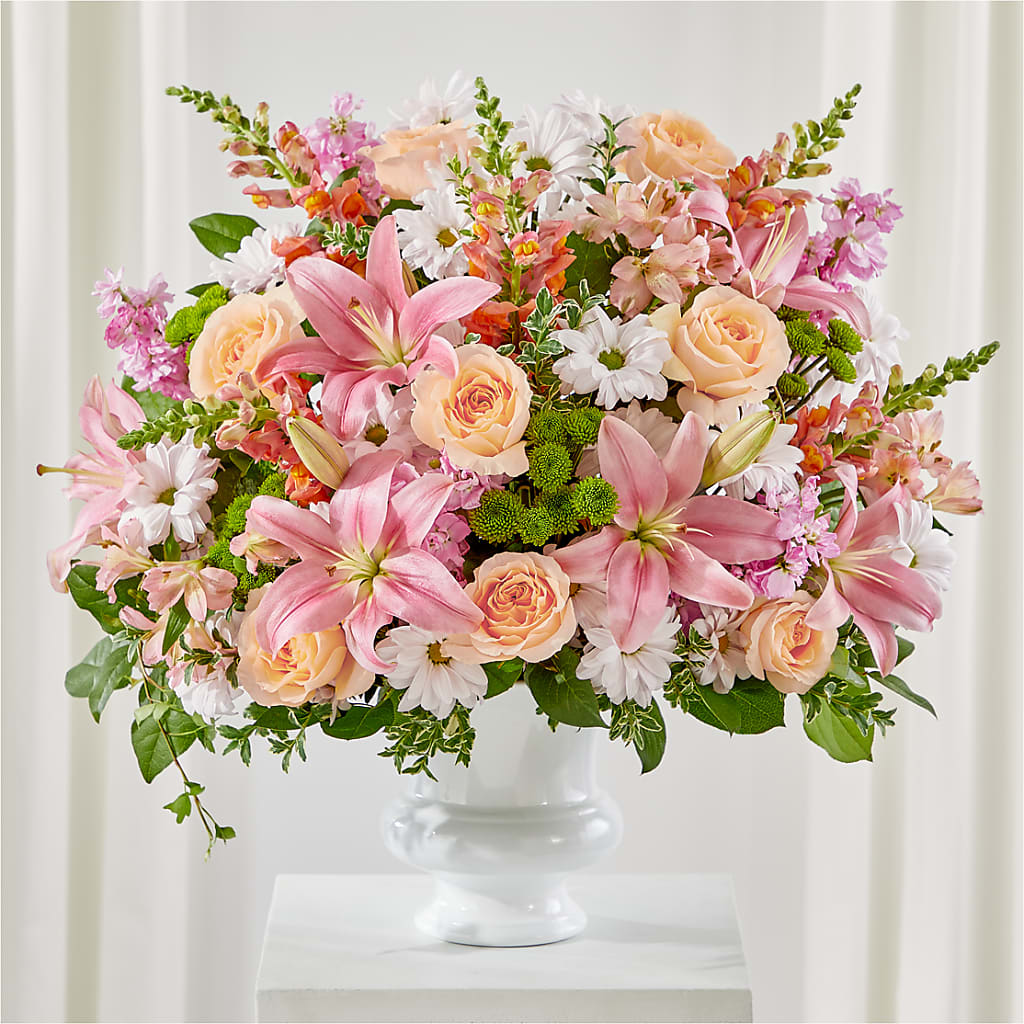 Heartfelt Gesture Urn Arrangement – Designs By Lakeland Flowers, Plant City FL