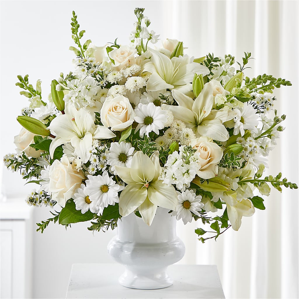 Uplifting Urn Arrangement – Designs By Lakeland Flowers, Plant City FL