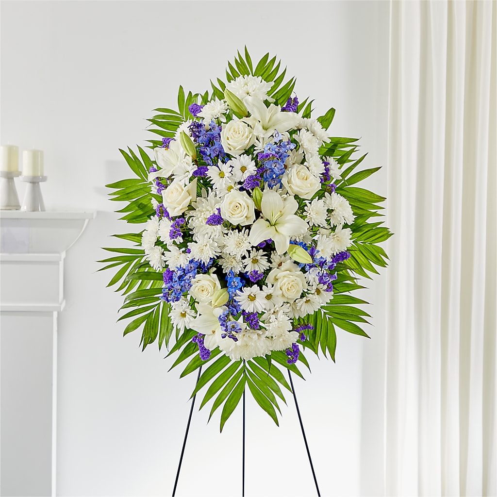 At Rest Standing Spray – Designs By Lakeland Flowers, Plant City FL