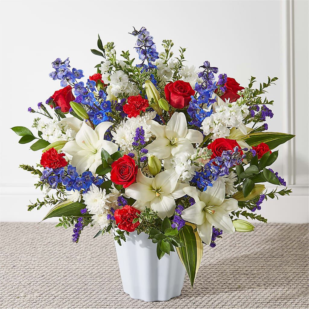 Consoled Floor Basket – Designs By Lakeland Flowers, Plant City FL