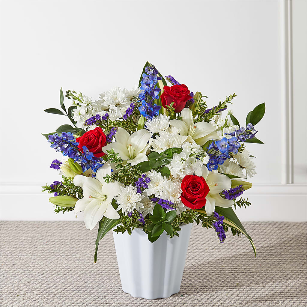 Consoled Floor Basket – Designs By Lakeland Flowers, Plant City FL