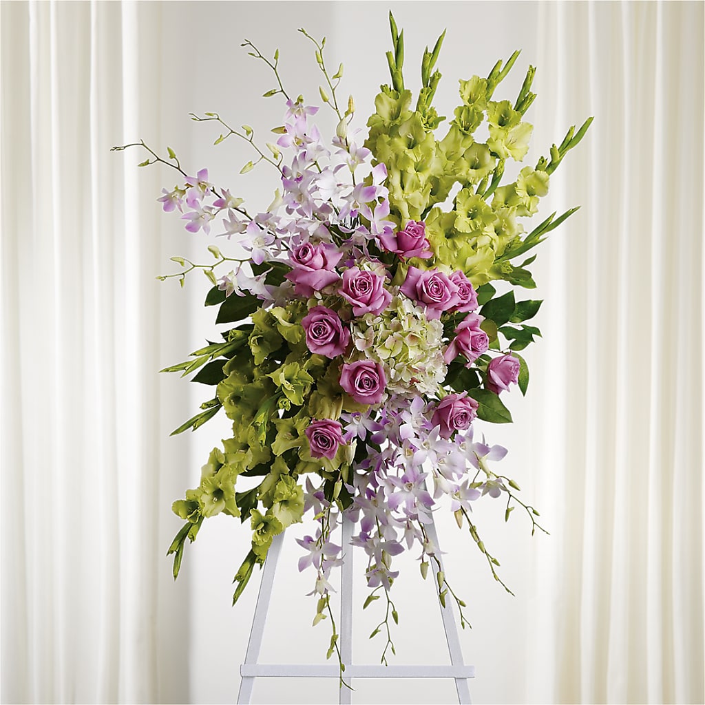 Lasting Legacy Standing Spray – Designs By Lakeland Flowers, Plant City FL