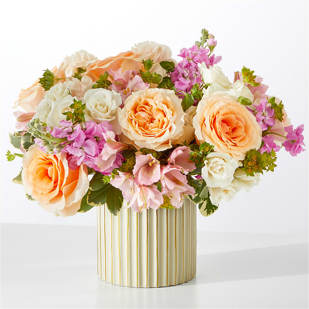 Paradise Bouquet with Ivory Vase – Designs By Lakeland Flowers, Plant City FL