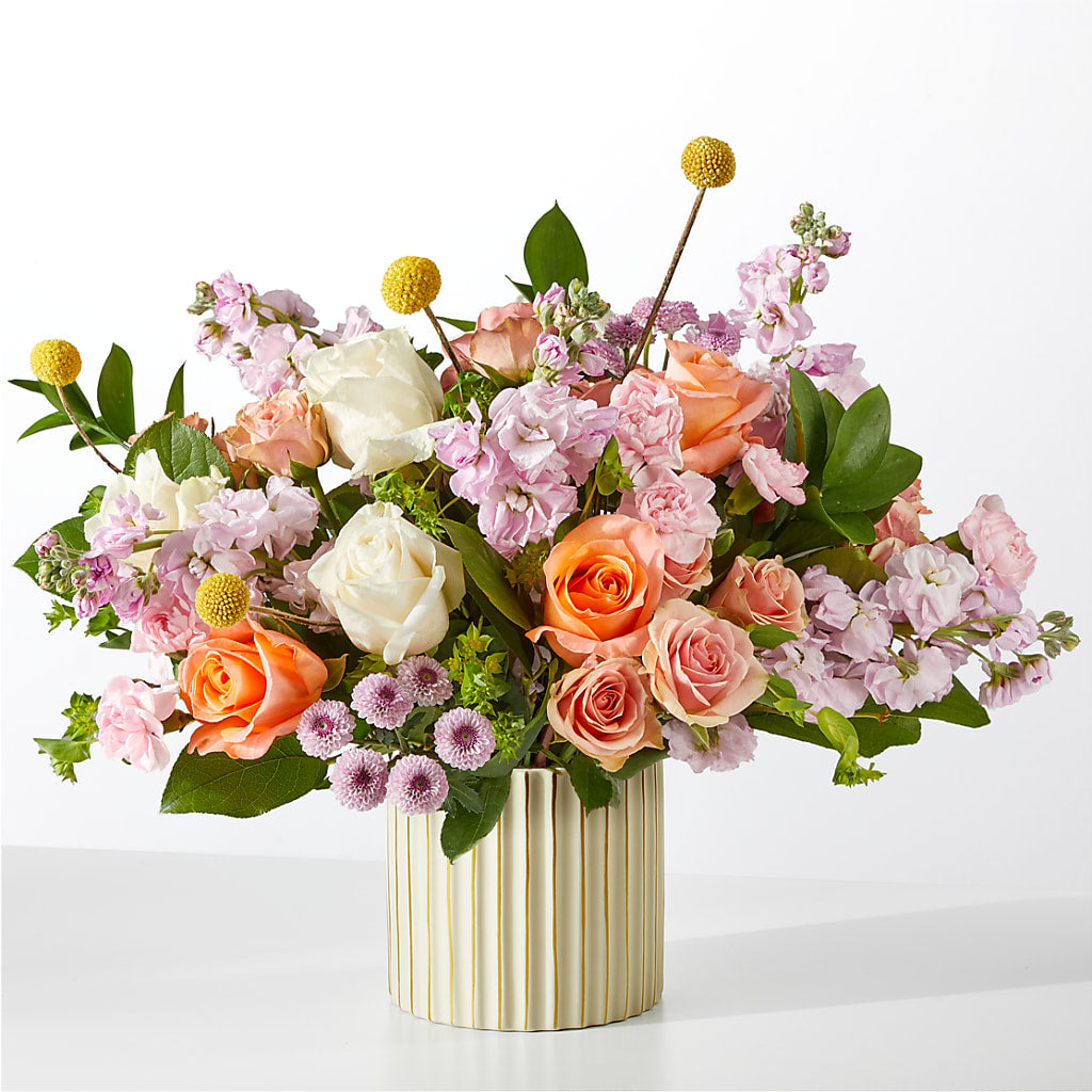 French Market Bouquet with Ivory Vase – Designs By Lakeland Flowers, Plant City FL