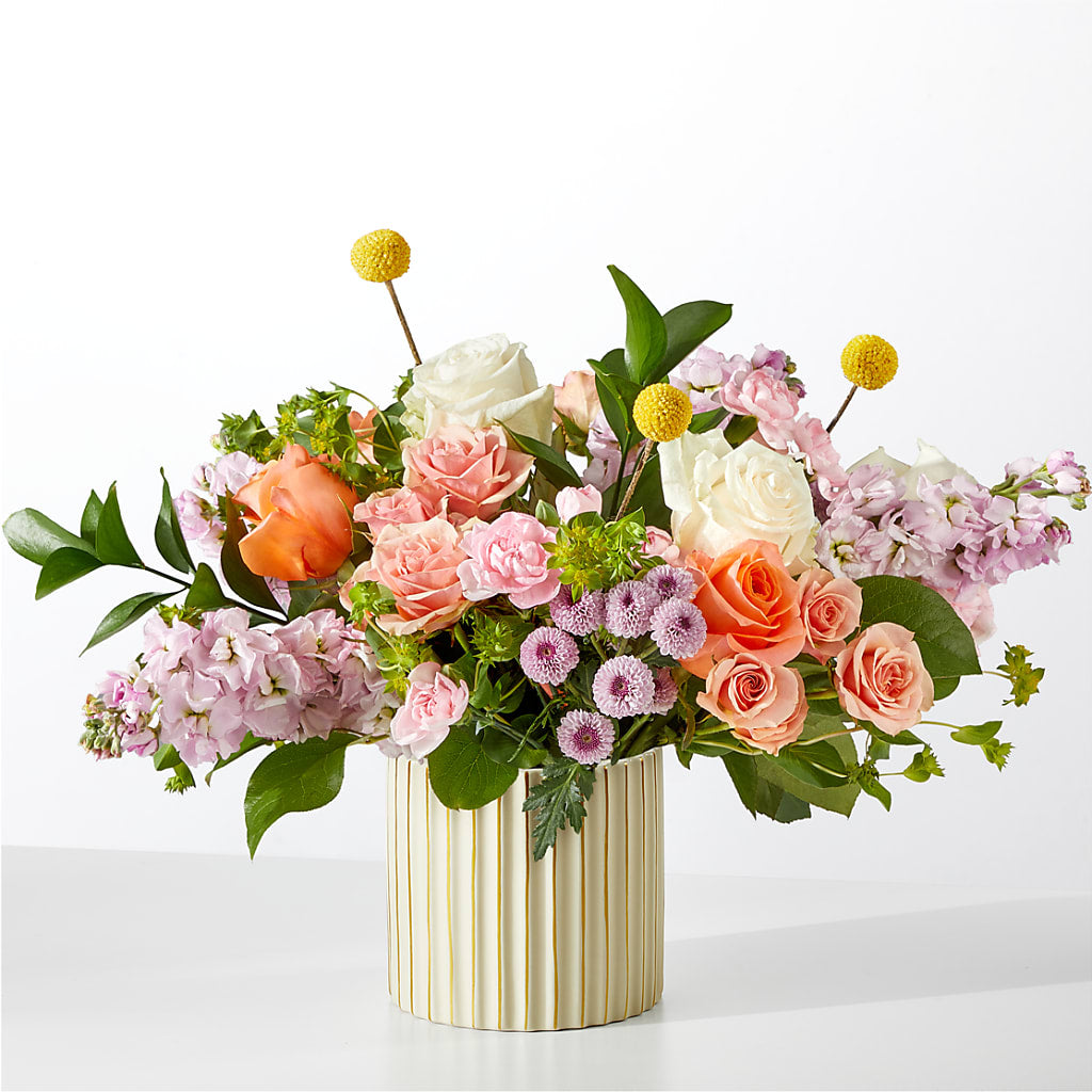 French Market Bouquet with Ivory Vase – Designs By Lakeland Flowers, Plant City FL