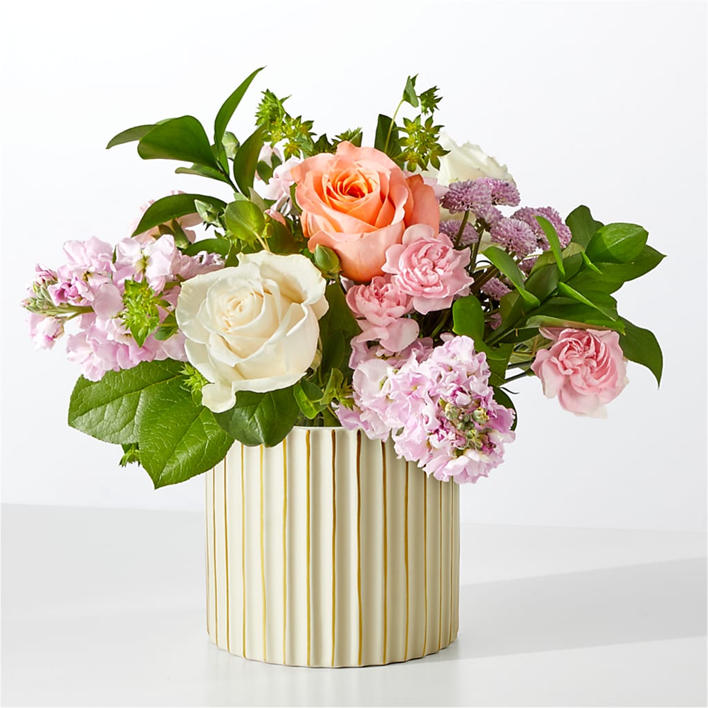 French Market Bouquet with Ivory Vase – Designs By Lakeland Flowers, Plant City FL