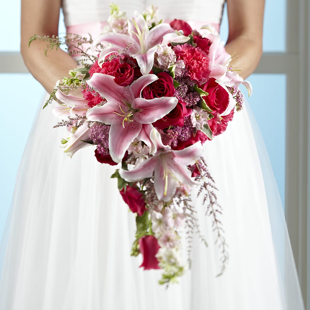 Lily & Rose Bouquet – Designs By Lakeland Flowers, Plant City FL