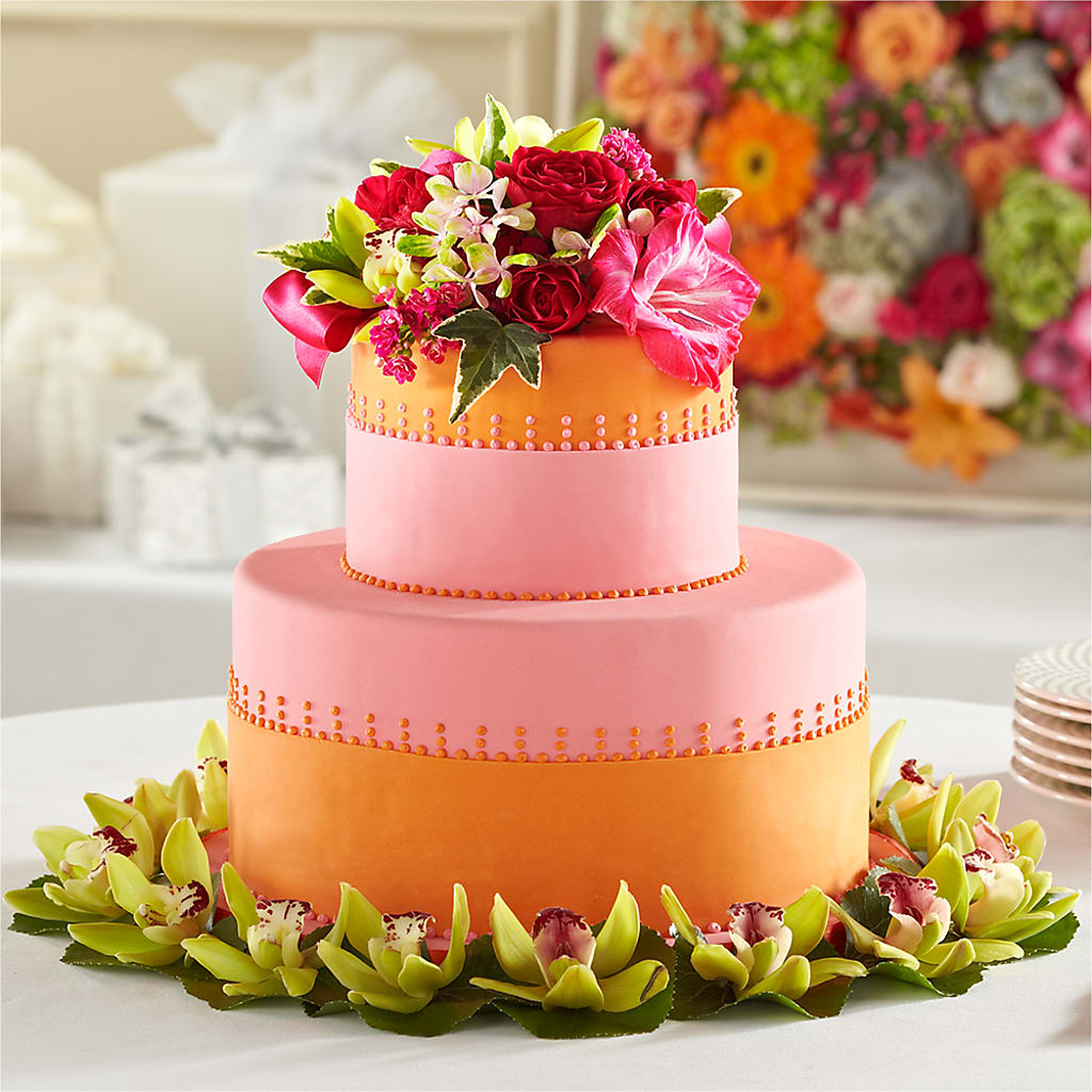 Sweet Citrus Cake Decor – Designs By Lakeland Flowers, Plant City FL