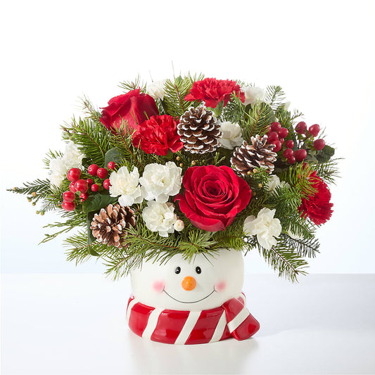 Jolly Snowman Bouquet –  Designs By Lakeland Flowers, Plant City FL