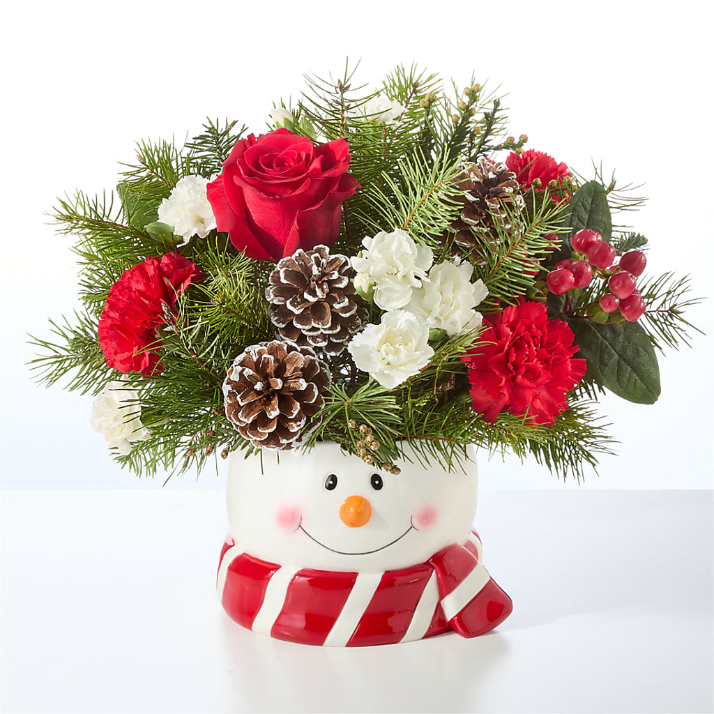 Jolly Snowman Bouquet –  Designs By Lakeland Flowers, Plant City FL
